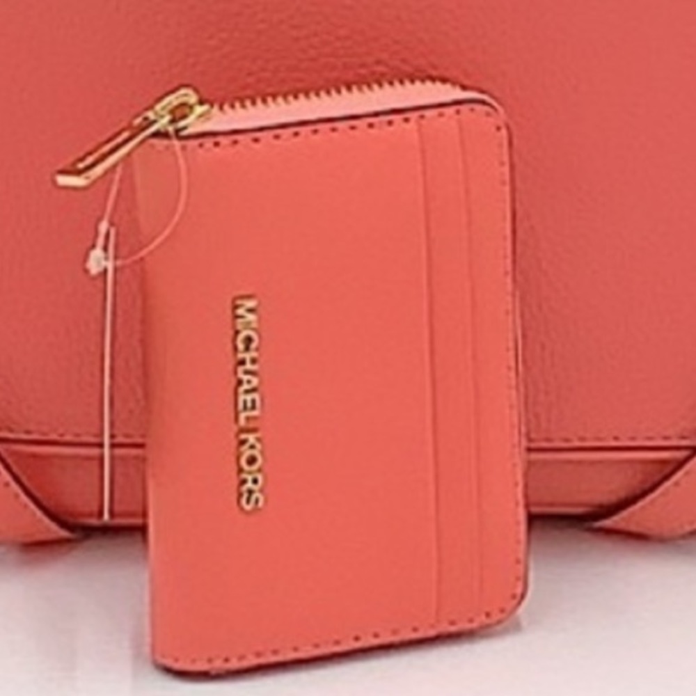 Michael Kors Medium Zip Around Card Case Wallet - Picture 2 of 10